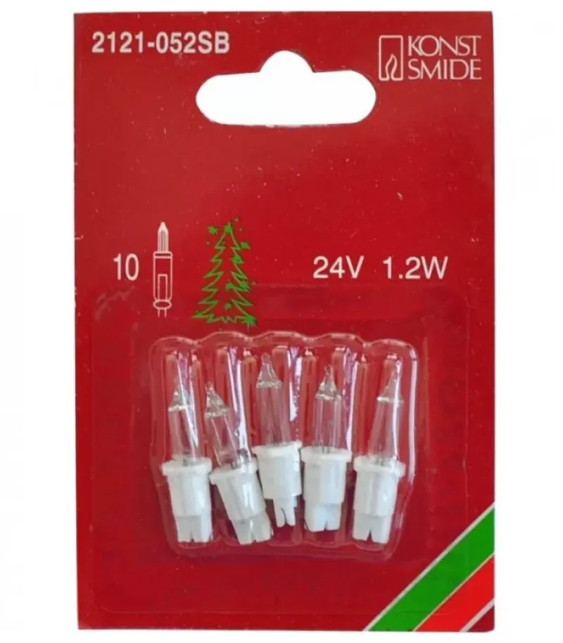5 Ampoules De Rechange 24V, 1,2W Pour Guirlande De Noël 10 Lampes|Konstsmide, guirlandes lumineuses de Noël Best