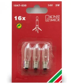 3 Ampoules De Rechange 14V, 3W Pour Chandelier De Noël 16 Lampes|Konstsmide, guirlandes lumineuses de Noël Sale