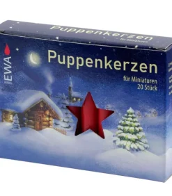 20 Bougies Anniversaire, Puppenkerzen 10 Mm|Ewa Kerzen, bougies de Noël et bougies de l'Avent Clearance