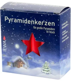 18 Bougies De Noël Pour Pyramide, Pyramidenkerzen 17 Mm|Ewa Kerzen, bougies de Noël et bougies de l'Avent Sale