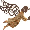 Ange De Noël A Suspendre En Metal Et Ecorce, 18 Cm|Waldfabrik, photophore en bois et étoile sapin de Noël Hot