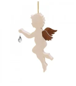 Ange En Bois D'Erable Avec Un Cristal Swarovski, Debout|Waldfabrik, photophore en bois et étoile sapin de Noël Sale