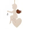 Ange En Bois D'Erable Avec Un Cristal Swarovski Assis Sur Un Coeur|Waldfabrik, photophore en bois et étoile sapin de Noël Sale