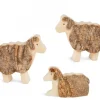 Animaux En Bois Pour Crèche De Noël, Trois Moutons 5 Cm|Waldfabrik, photophore en bois et étoile sapin de Noël