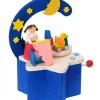 Boite A Musique A Manivelle Bleu, Chambre D'Enfant|Graupner, décoration de sapin de Noël, Déco Noël enfant