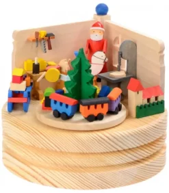 Boite A Musique Bois, Atelier Du Père Noël|Graupner, décoration de sapin de Noël, Déco Noël enfant Best