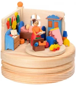 Boite A Musique Bois, L'Heure Du Coucher|Graupner, décoration de sapin de Noël, Déco Noël enfant Outlet