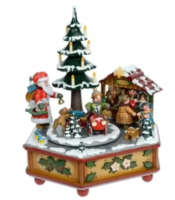Boite A Musique Noël, Veillee Autour Du Sapin|Hubrig, figurines pour enfant New