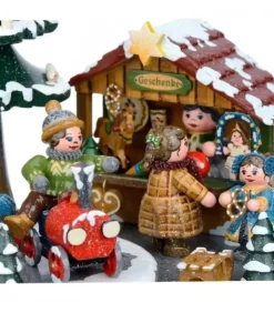 Boite A Musique Noël, Veillee Autour Du Sapin|Hubrig, figurines pour enfant New