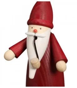 Bonhomme Fumeur Père Noël Manteau Rouge|Seiffener Volkskunst Best