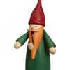 Bonhomme Fumeur Père Noël Manteau Vert|Seiffener Volkskunst Sale
