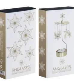 Bougeoir Carrousel Etoiles Dorees|Pluto Produkter, déco de Noël Scandinave Online