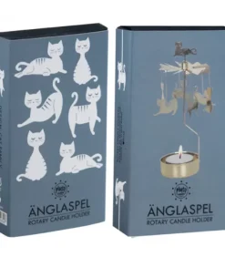 Bougeoir Carrousel Famille Chats Dores|Pluto Produkter, déco de Noël Scandinave Hot