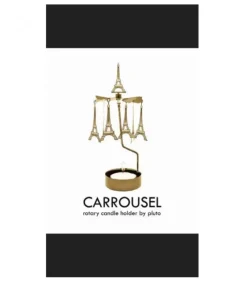 Bougeoir Carrousel Tour Eiffel Dore|Pluto Produkter, déco de Noël Scandinave Hot