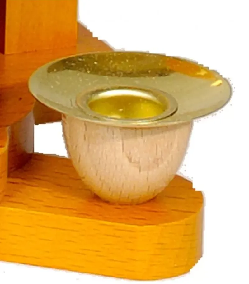 Bougeoir De Rechange En Laiton Pour Pyramide A Bougies 14 Mm|Richard Glasser, Pyramides de Noël allemandes Discount