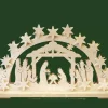 Bougeoir Electrique Led Crèche Lumineuse En Bois|Ratags, décos de Noël lumineuses en bois Clearance