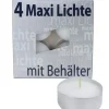 Bougie Chauffe-Plat X 4|Ewa Kerzen, bougies de Noël et bougies de l'Avent Outlet