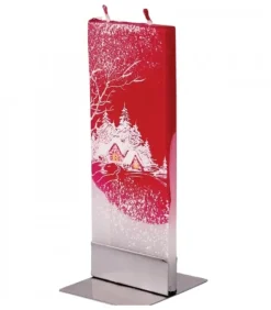 Bougie Déco De Noël Motif Village Sous LÀ Neige|Flatyz, bougie décorative scandinave Discount
