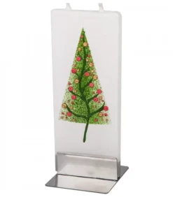 Bougie Déco Sapin De Noël Fantasie Et Boules Colorees|Flatyz, bougie décorative scandinave New