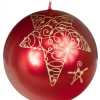 Bougie De Noël Boule Avec Etoile, 8 Cm|Ewa Kerzen, bougies de Noël et bougies de l'Avent Discount