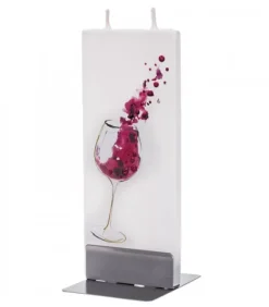 Bougie Design Verre De Vin Rouge|Flatyz, bougie décorative scandinave Discount