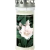 Bougie Funeraire Gardenia, 21,5 Cm|Ewa Kerzen, bougies de Noël et bougies de l'Avent New