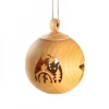 Boule De Noël En Bois, Motif Crèche, 6 Cm|Waldfabrik, photophore en bois et étoile sapin de Noël New