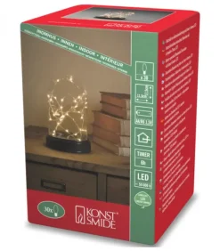 Boule En Verre Lumineuse Décorative A Led, 17 Cm|Konstsmide, guirlandes lumineuses de Noël Clearance