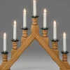 Chandelier 7 Bougies Electriques En Bois De Chene|Konstsmide, guirlandes lumineuses de Noël Sale