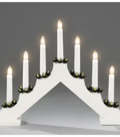 Chandelier De Noël Blanc, 7 Branches|Konstsmide, guirlandes lumineuses de Noël Online