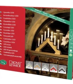 Chandelier De Noël Blanc, 7 Branches|Konstsmide, guirlandes lumineuses de Noël Online