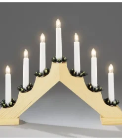 Chandelier De Noël En Bois Naturel|Konstsmide, guirlandes lumineuses de Noël Outlet