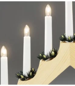 Chandelier De Noël En Bois Naturel|Konstsmide, guirlandes lumineuses de Noël Outlet