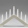 Chandelier Scandinave En Bois, Laque Beige Mat|Konstsmide, guirlandes lumineuses de Noël Outlet