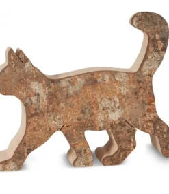 Chat En Bois Marchant, 9,5 Cm|Waldfabrik, photophore en bois et étoile sapin de Noël Outlet