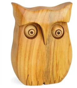 Chouette En Bois Poli, 9 Cm|Waldfabrik, photophore en bois et étoile sapin de Noël Sale