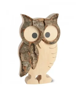 Chouette Hulotte En Bois, 11 Cm|Waldfabrik, photophore en bois et étoile sapin de Noël Sale
