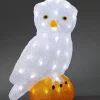Chouette Lumineuse Led Acrylique, 36 Cm|Konstsmide, guirlandes lumineuses de Noël Outlet