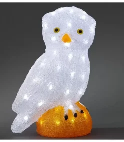 Chouette Lumineuse Led Acrylique, 36 Cm|Konstsmide, guirlandes lumineuses de Noël Outlet
