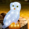 Chouette Lumineuse Led En Acrylique, 27 Cm|Konstsmide, guirlandes lumineuses de Noël Discount