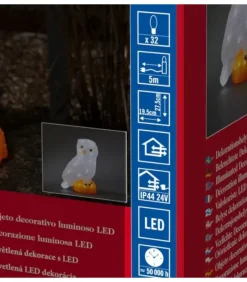 Chouette Lumineuse Led En Acrylique, 27 Cm|Konstsmide, guirlandes lumineuses de Noël Discount