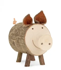 Cochon En Bois, 5,5 Cm|Waldfabrik, photophore en bois et étoile sapin de Noël New