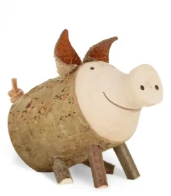 Cochon En Bois Assis, 4 Cm|Waldfabrik, photophore en bois et étoile sapin de Noël Clearance