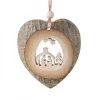 Coeur En Bois A Suspendre Motif Cisele Crèche Et Etoile, 7 Cm|Waldfabrik, photophore en bois et étoile sapin de Noël Outlet