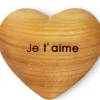 Coeur En Bois, Je T'Aime, 6 Cm|Waldfabrik, photophore en bois et étoile sapin de Noël