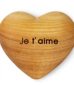Coeur En Bois, Je T'Aime, 6 Cm|Waldfabrik, photophore en bois et étoile sapin de Noël