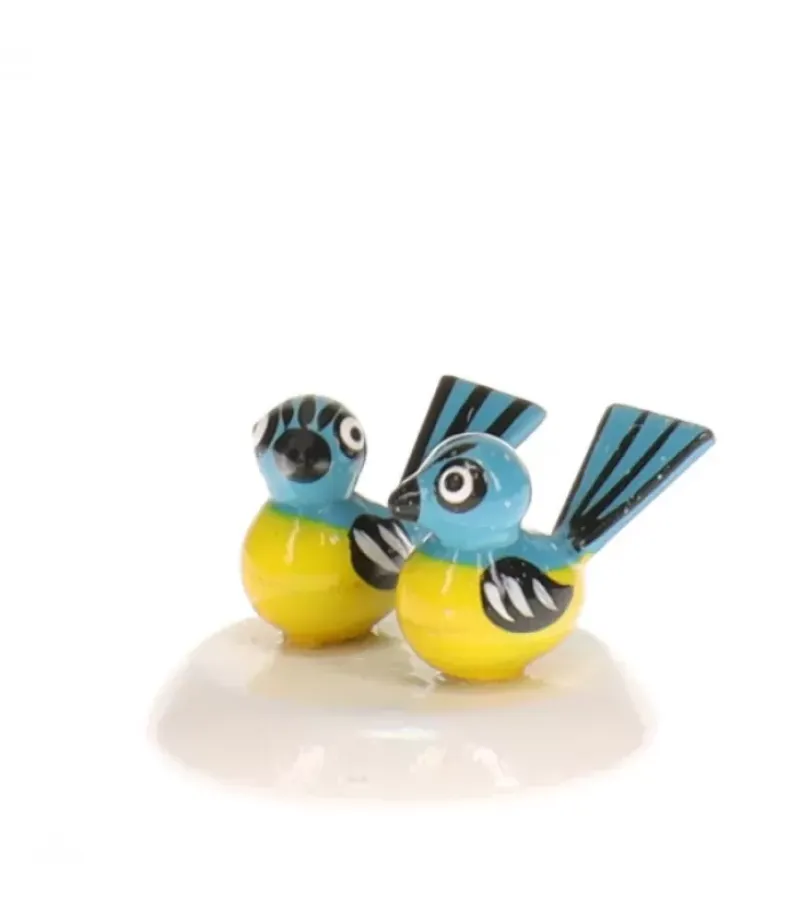 Couple De Mesanges - Village De Noël Miniature|Hubrig, figurines pour enfant