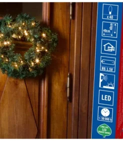 Couronne De Noël Lumineuse Sapin, 45 Cm|Konstsmide, guirlandes lumineuses de Noël Online