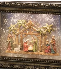 Crèche De Noël Lumineuse, Effet Neige|Konstsmide, guirlandes lumineuses de Noël Sale