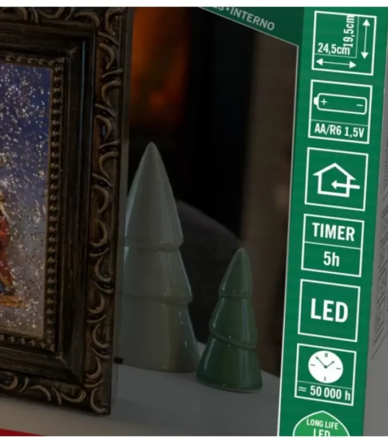 Crèche De Noël Lumineuse, Effet Neige|Konstsmide, guirlandes lumineuses de Noël Sale